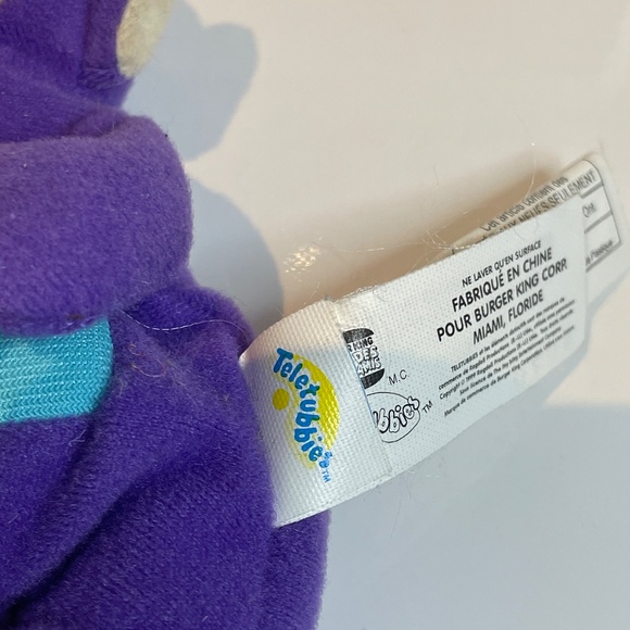 💕3/$10- Teletubbies Plush Purple Tinky Winky bag tag - Picture 4 of 7